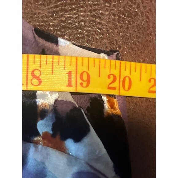 CAbi Dress M Radiant Velvet Burnout Style Purple Orange Fall Slip Dress - Picture 5 of 9